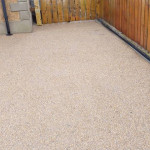 Concrete pathway textured driveway