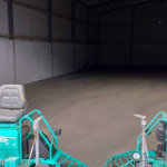 Warehouse floor polished and sealed by flooring contractors
