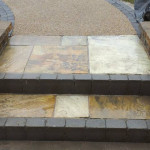 Outdoor concrete pathway installed by DMG Flooring