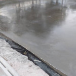 Close up of concrete driveway in Cookstown
