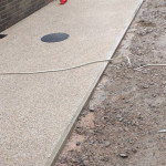 Smooth concrete path installation