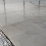 Warehouse floor polished and sealed by flooring contractors